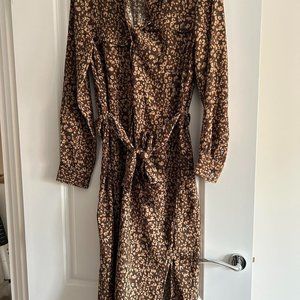 Next Womens Brown and Tan Dress